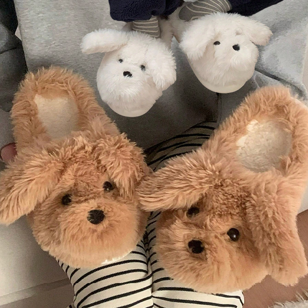 Women Shoes Winter - Women House Fur Slippers Casual Cute