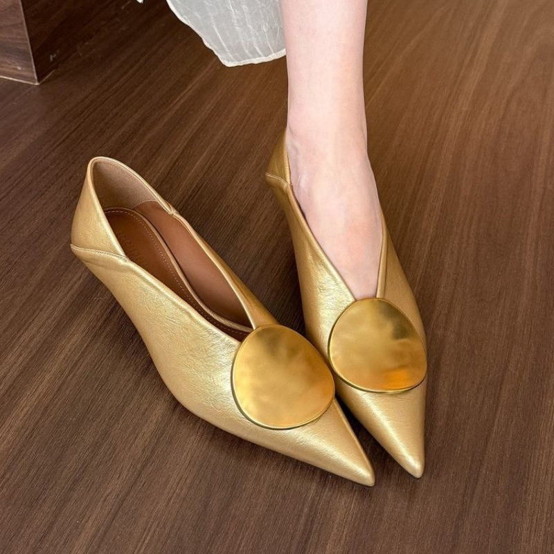 Slingback Pumps Women - 2025 Spring Summer Pointed Toe Footwear