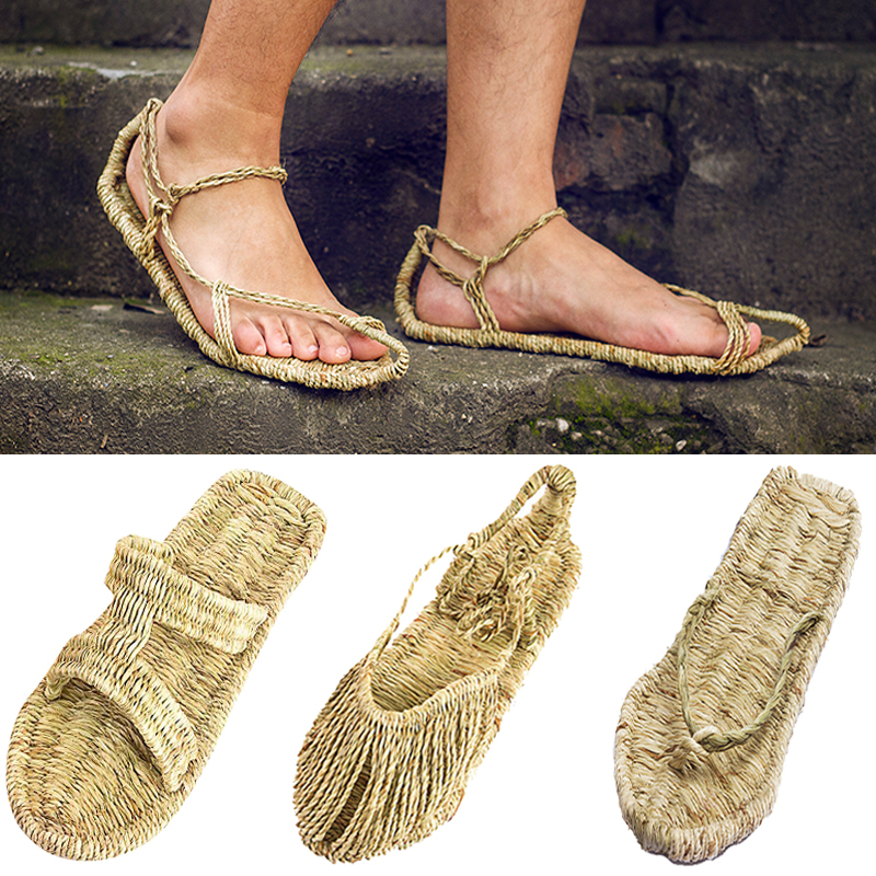 Women'S Shoes Hands Free - Medieval Shoes Straw Sandals Vintage Hand