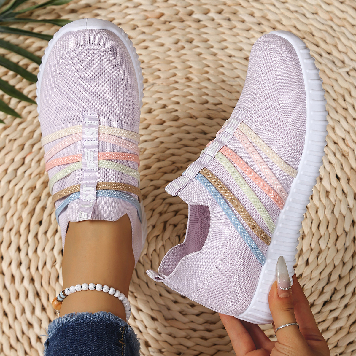Delicate Rainbow with Pink Sho - Women'S Shoes For Plantar Fasciitis recensie en prijs