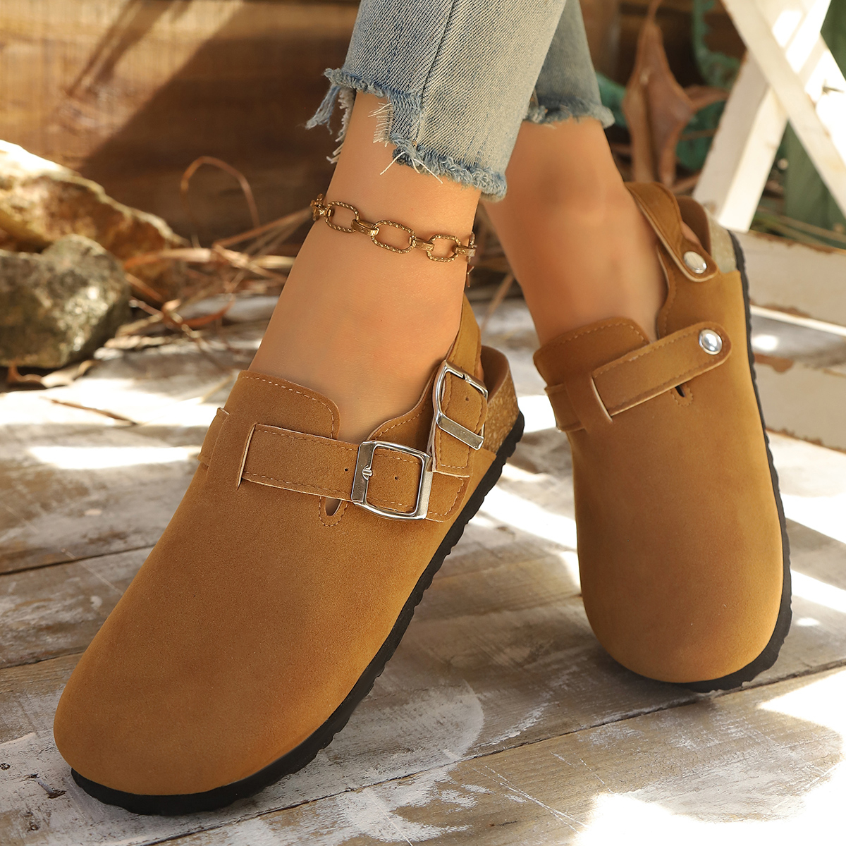 Litfun Suede Women's Clogs wit - Women'S Shoes With Arch Support recensie en prijs