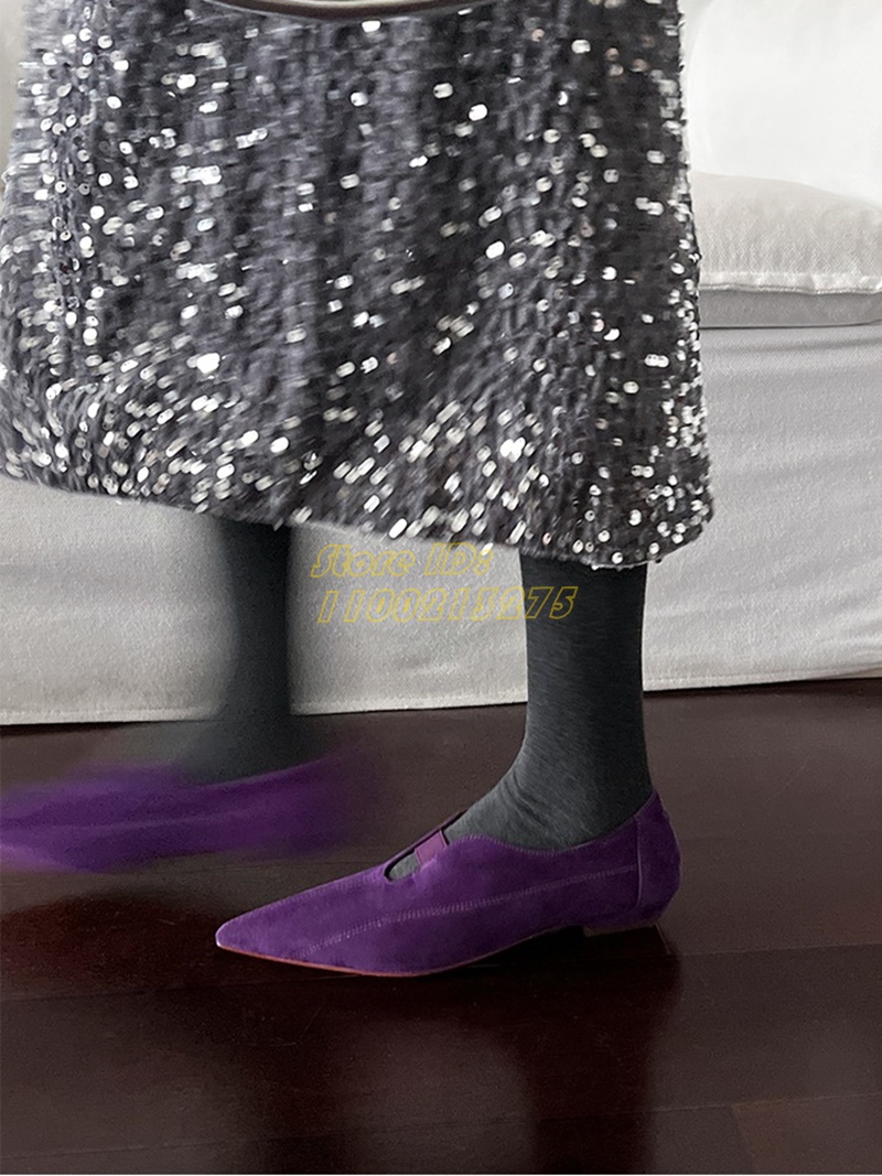 Purple Suede Pointy Toe Pumps  - Women Shoes Winter recensie en prijs