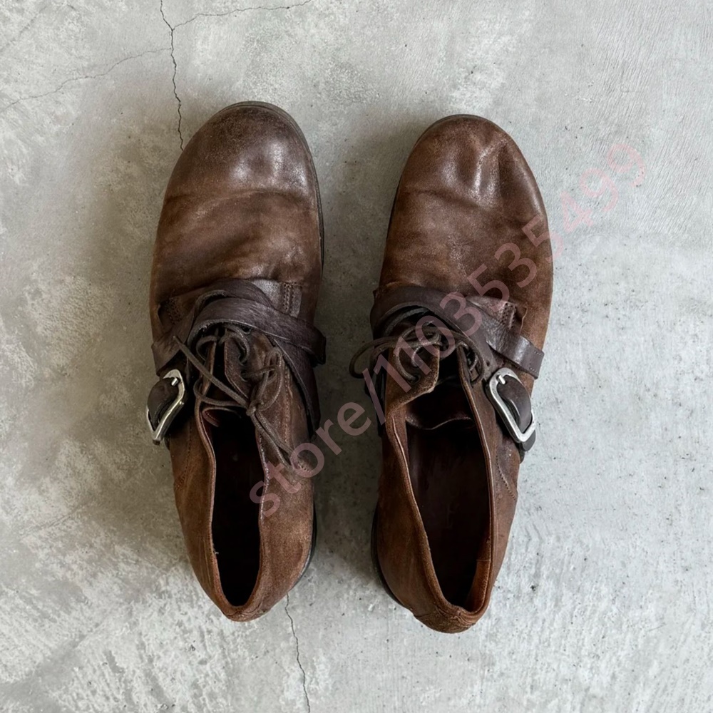 2026 Retro Distressed Brown Le - Women'S Shoes To Men'S recensie en prijs