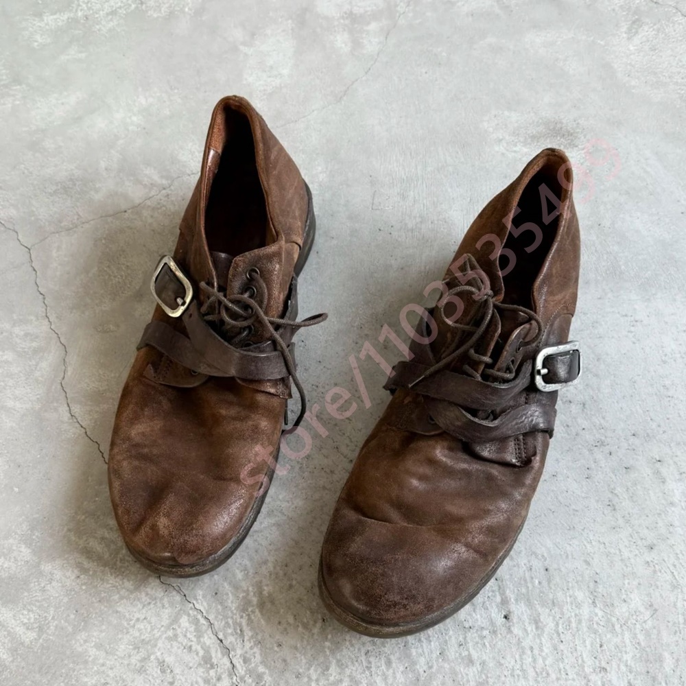 2026 Retro Distressed Brown Le - Women'S Shoes To Men'S recensie en prijs