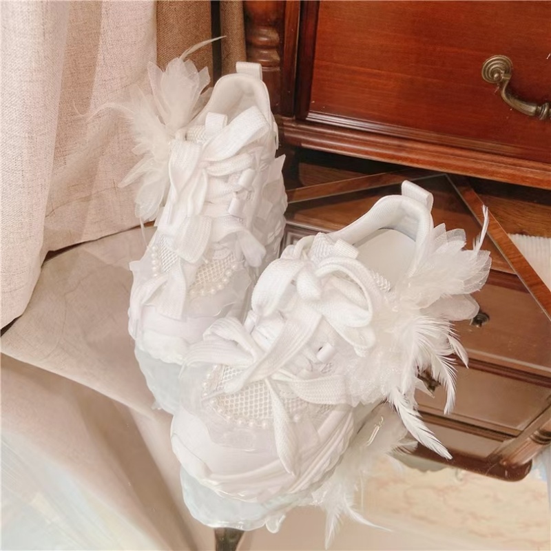 White floral lace rhinestone t - Women'S Shoes Hands Free recensie en prijs