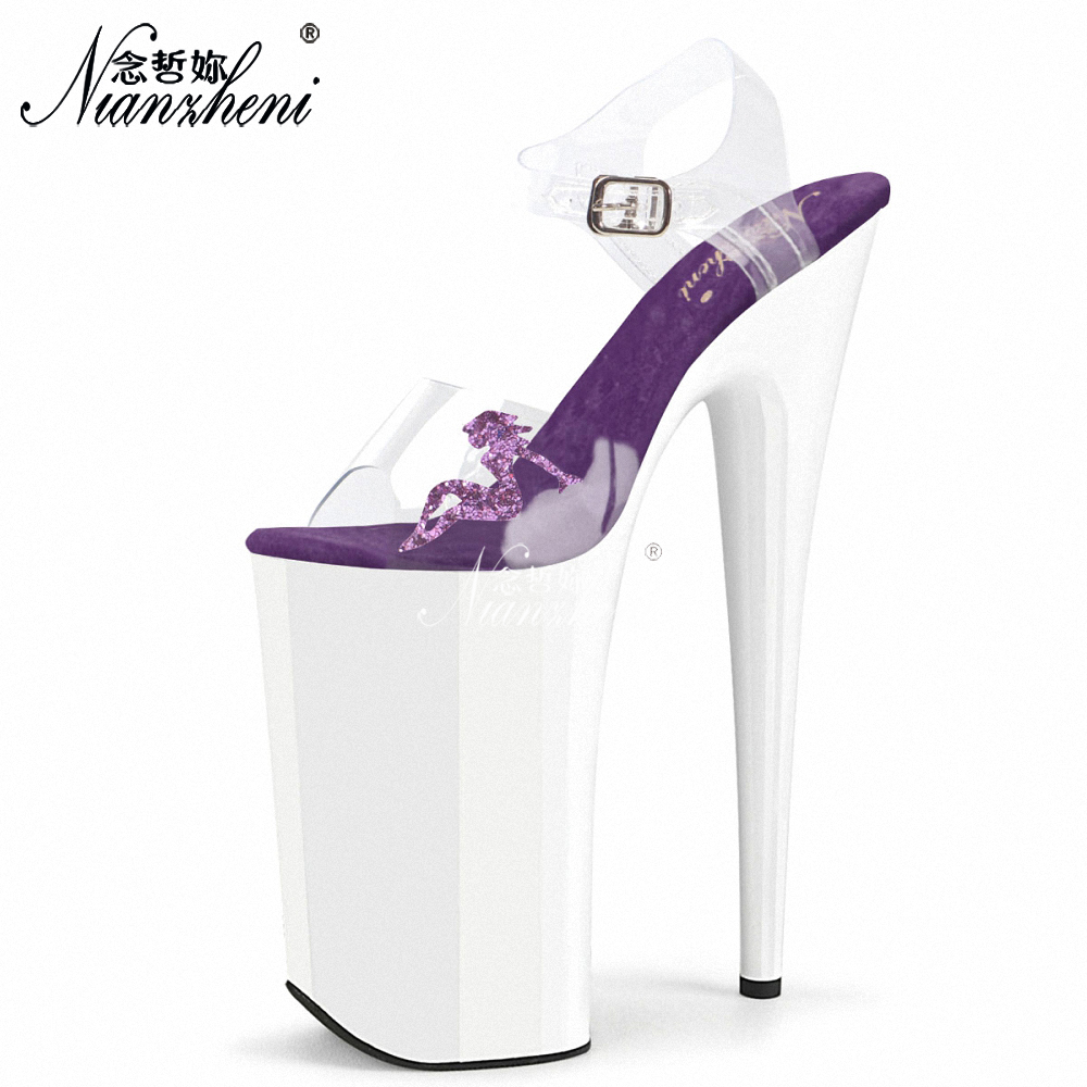 Exotic 26cm 10 Inch Clear PVC  - Clear Strap Heel recensie en prijs