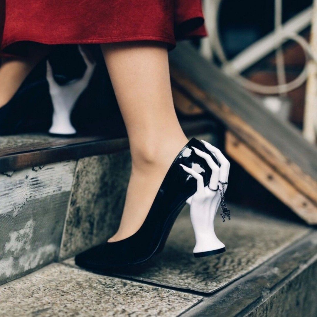 Punk Style Pointed Toe Hallowe - Women'S Shoes Hands Free recensie en prijs