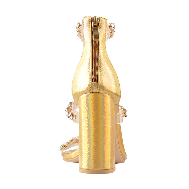 Onlymaker Women Gold Rhineston - Clear Strap Heel recensie en prijs