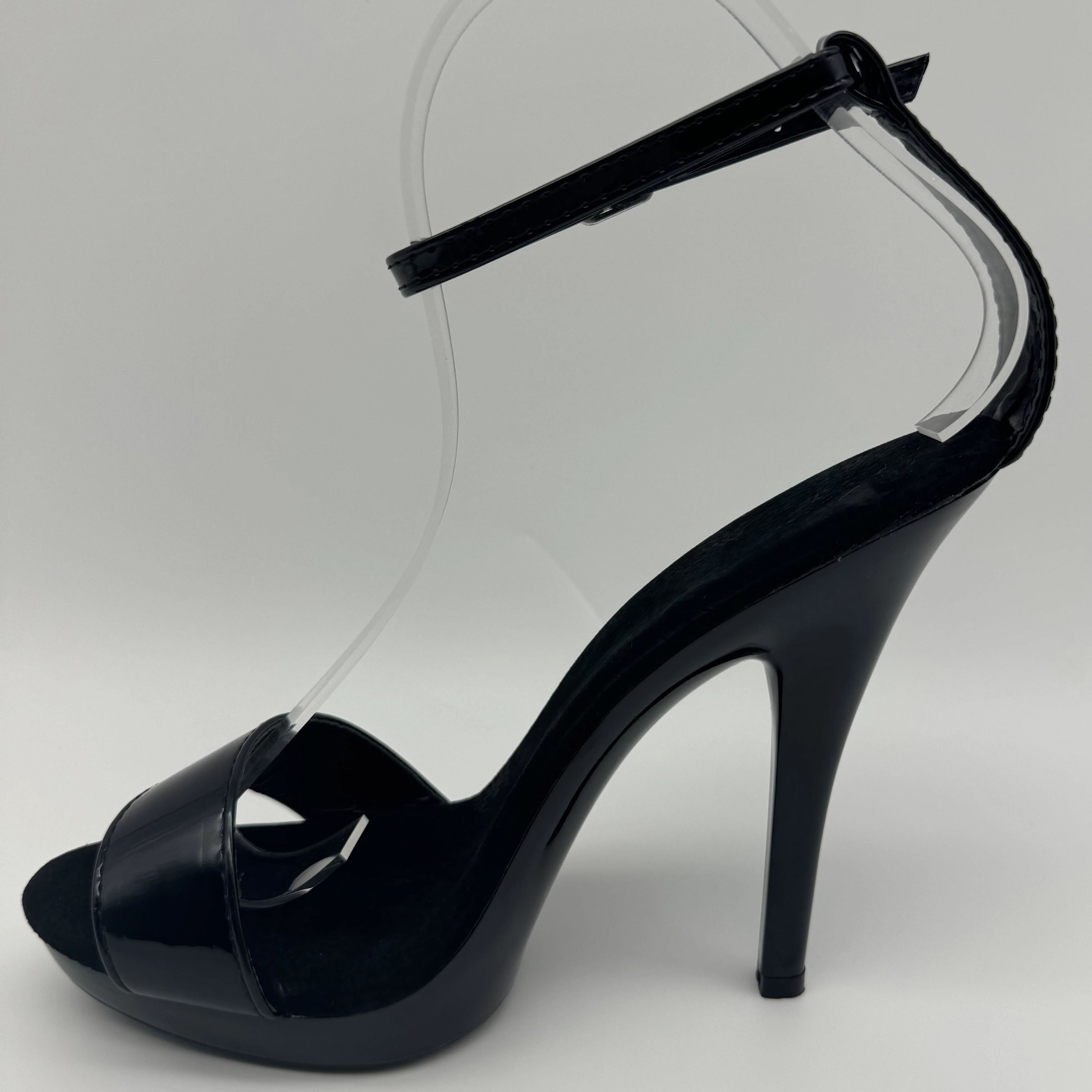 Black Patent Stilettos 13cm -  - Wide Fit Heels recensie en prijs