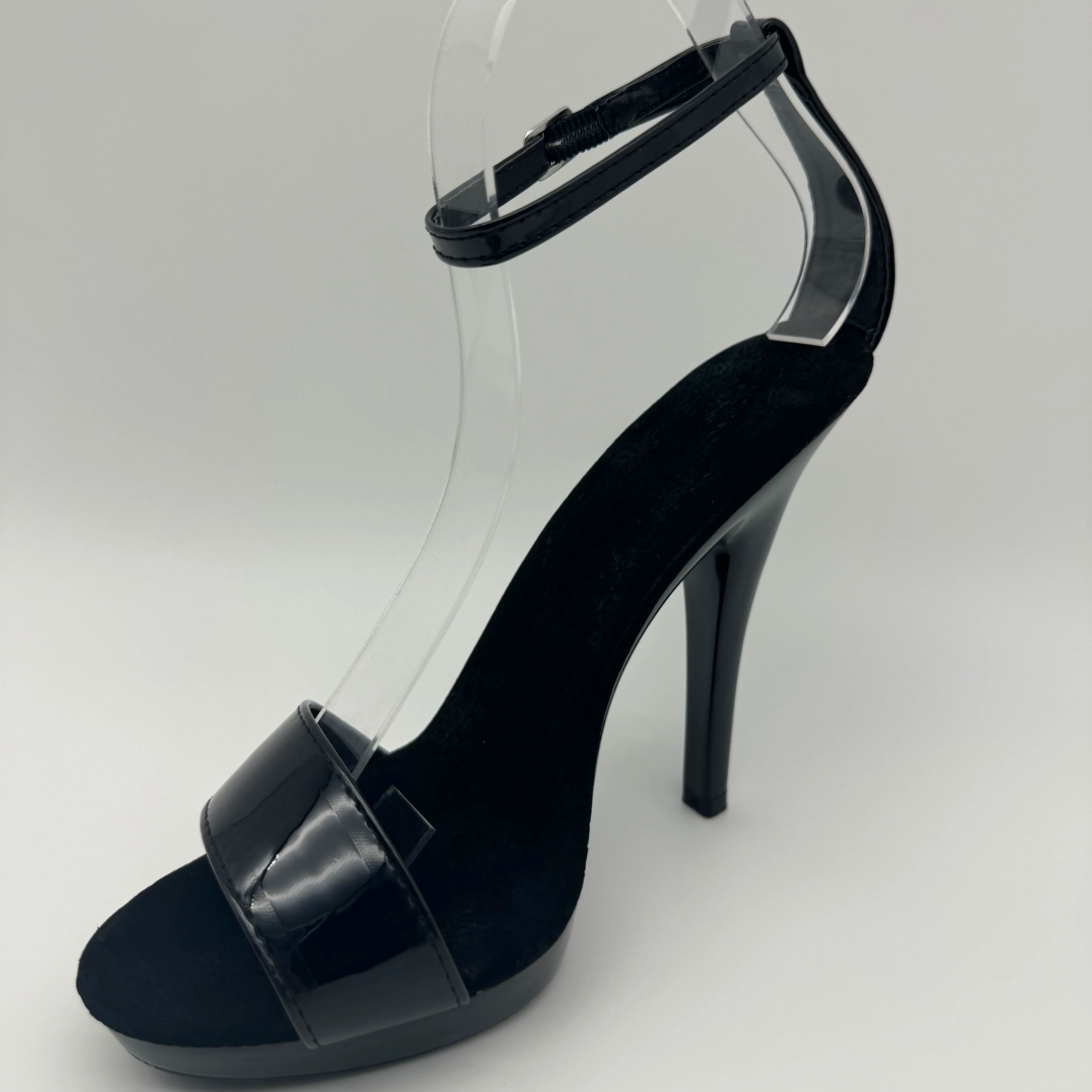 Black Patent Stilettos 13cm -  - Wide Fit Heels recensie en prijs