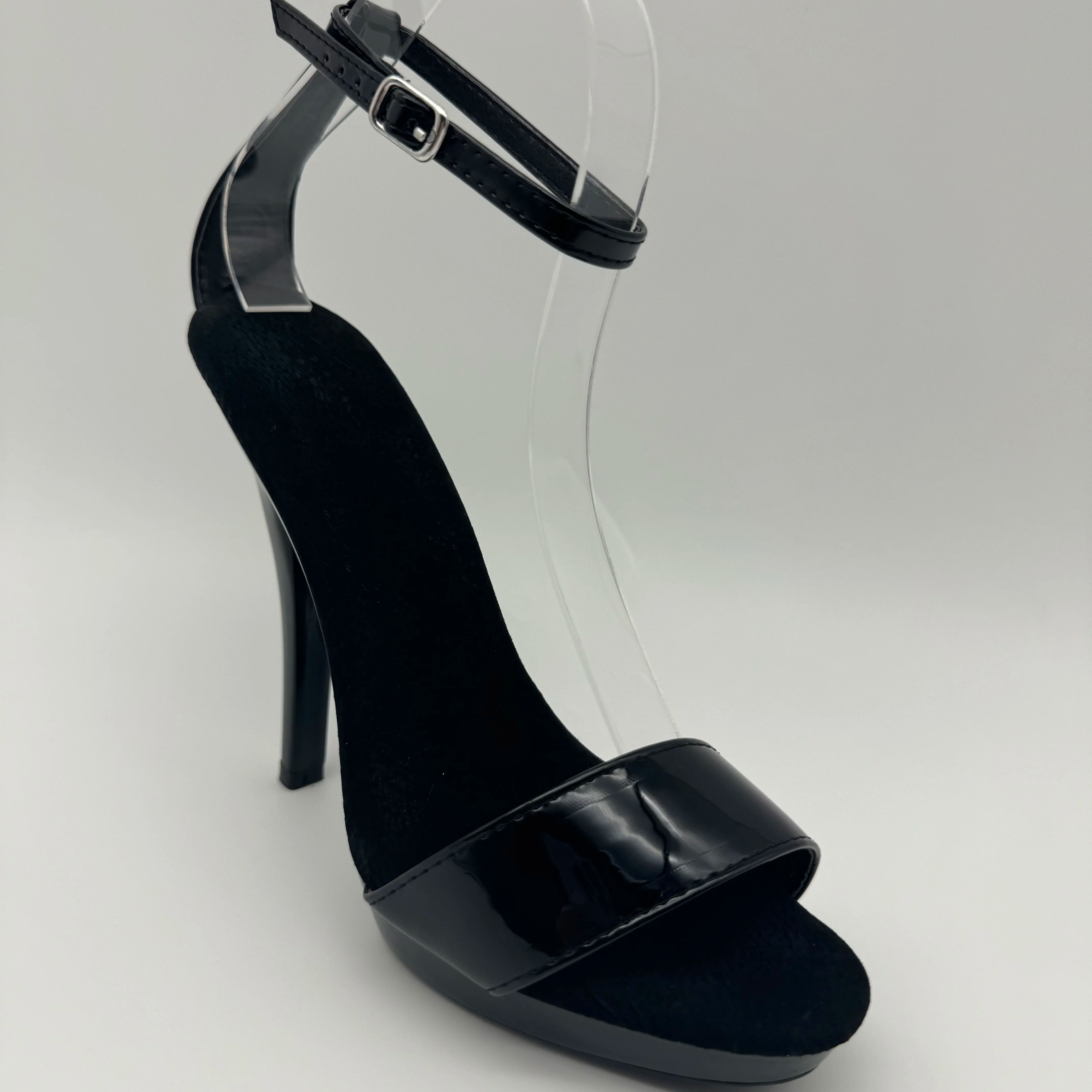 Black Patent Stilettos 13cm -  - Wide Fit Heels recensie en prijs
