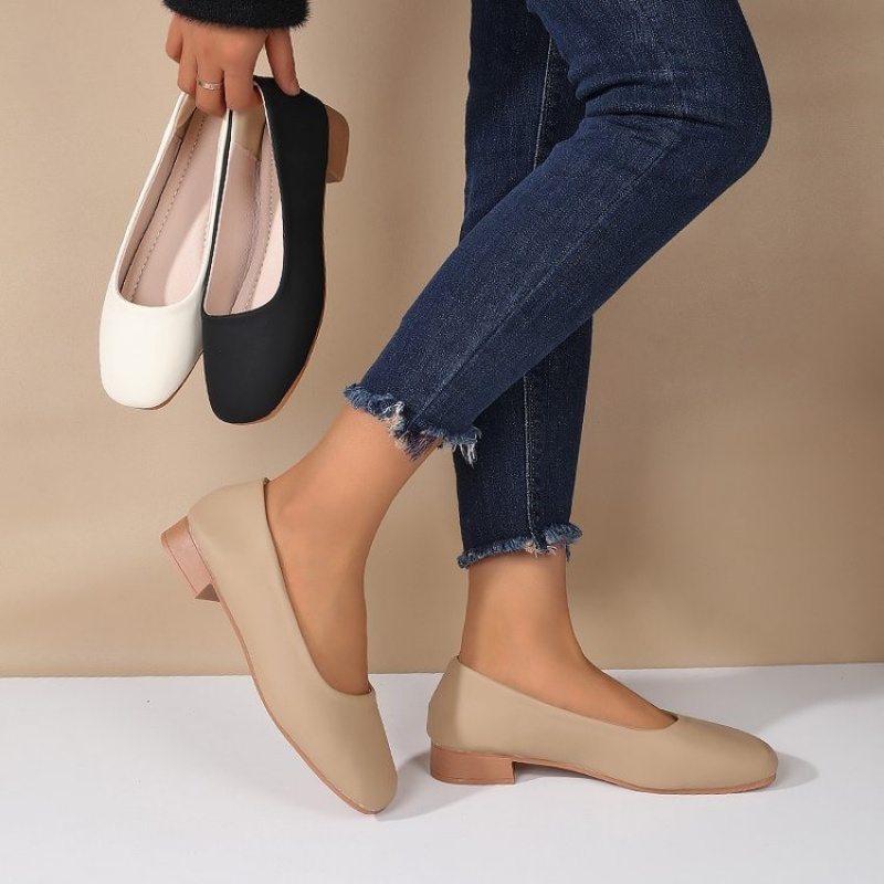 Soft Leather Round Toe Slip-On - Slingback Pumps Women recensie en prijs