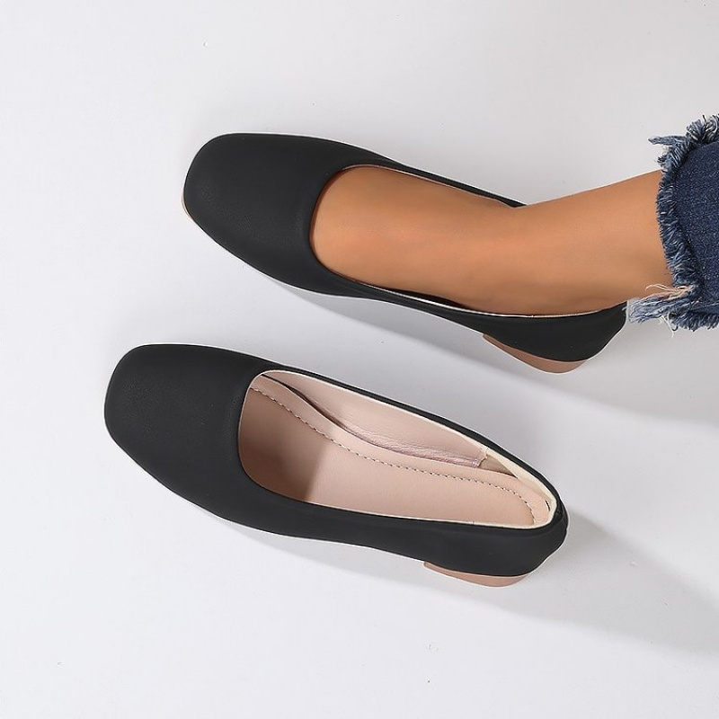 Soft Leather Round Toe Slip-On - Slingback Pumps Women recensie en prijs