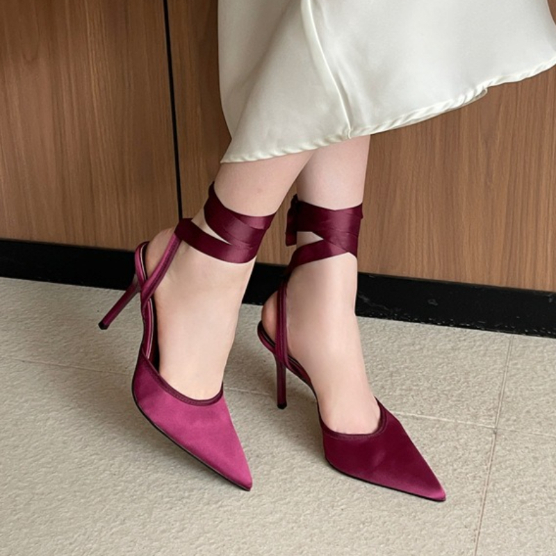 Snake Satin Ankle Strap Luxury - Women Shoes Luxury Brand recensie en prijs