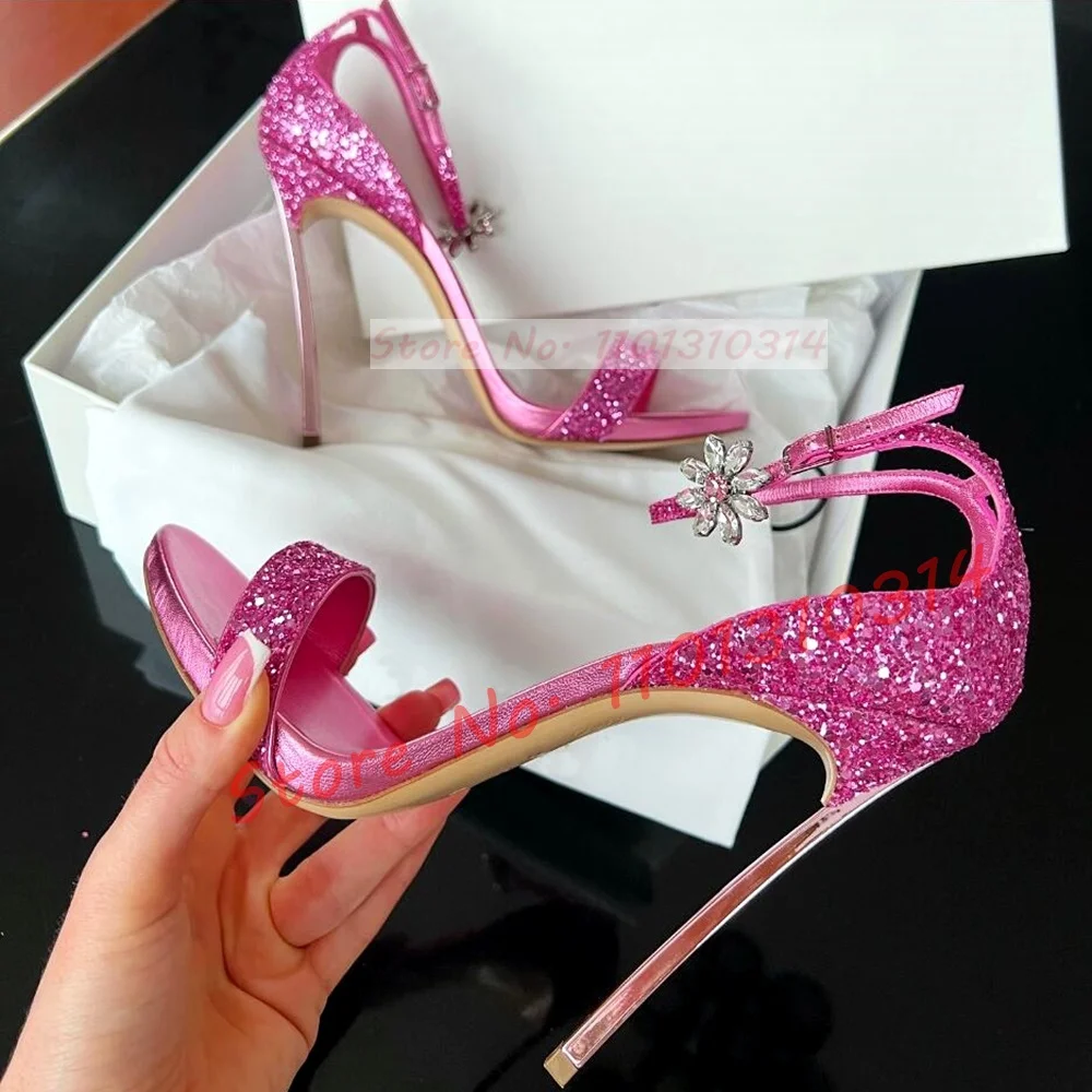 Luxury Glitter Pink Heels Sand - Women Shoes Luxury Brand recensie en prijs