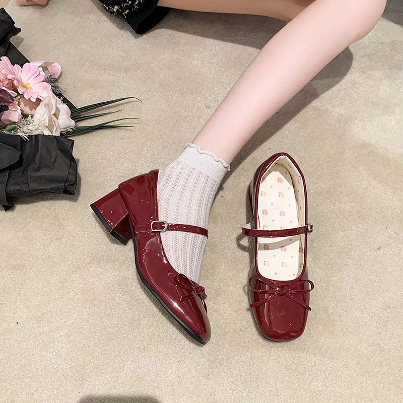 Bow-knot High-heeled Patent Le - Patent Leather Pump recensie en prijs