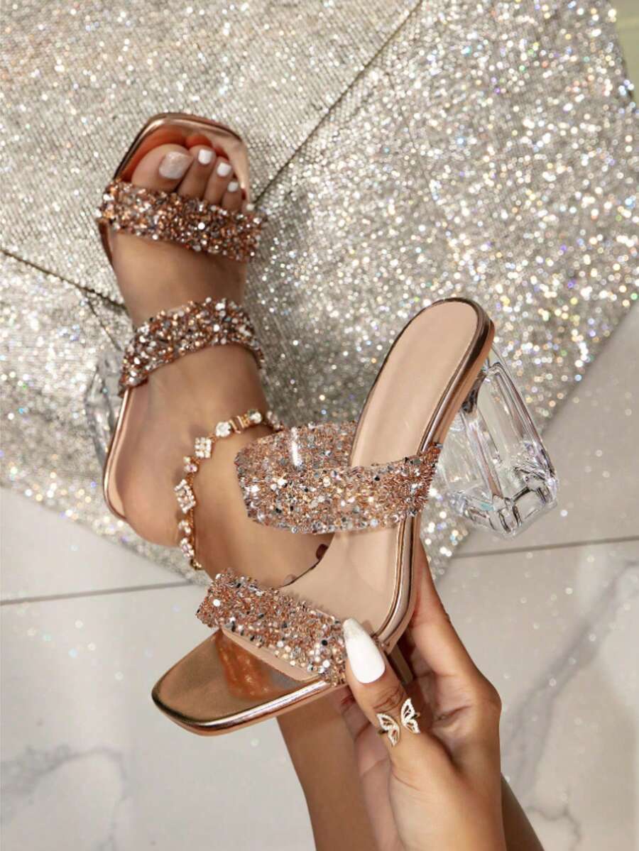 Women Open Toe High Heels With - Clear Strap Heel recensie en prijs