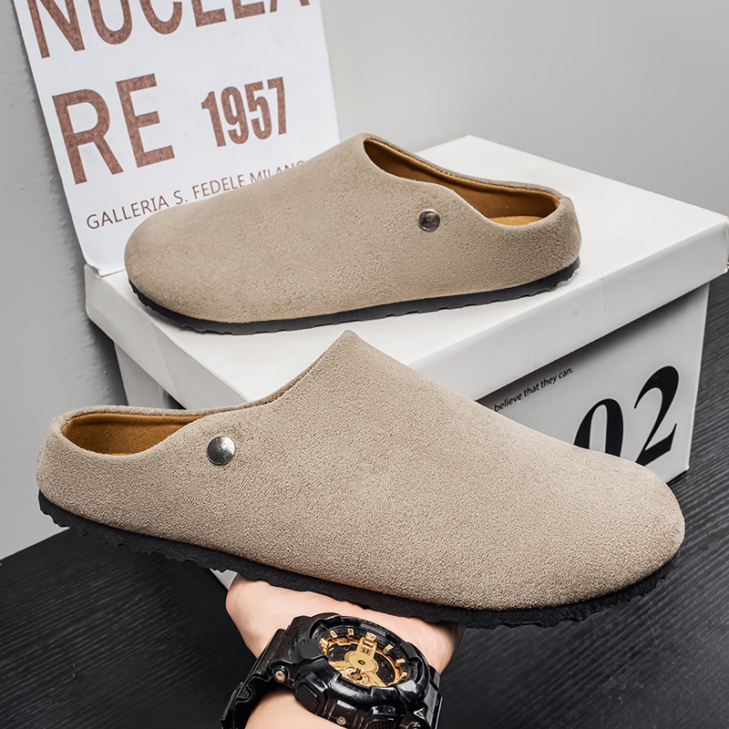 Men Suede Leather Slippers Mul - Women'S Shoes With Arch Support recensie en prijs