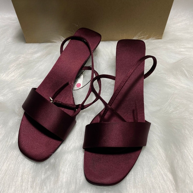 Luxury Satin Ankle Strap Low H - Women Shoes Luxury Brand recensie en prijs