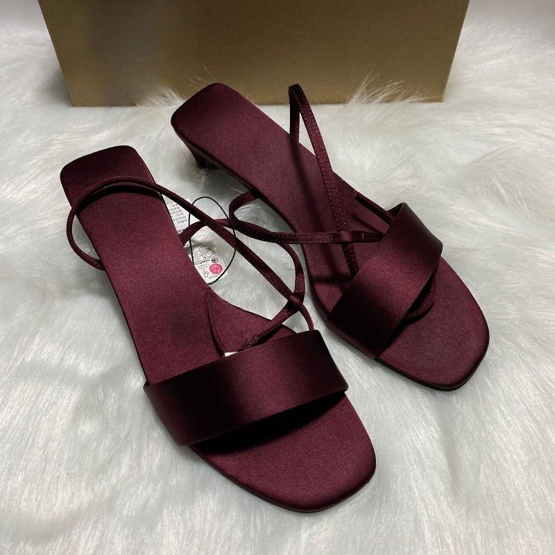 Luxury Satin Ankle Strap Low H - Women Shoes Luxury Brand recensie en prijs