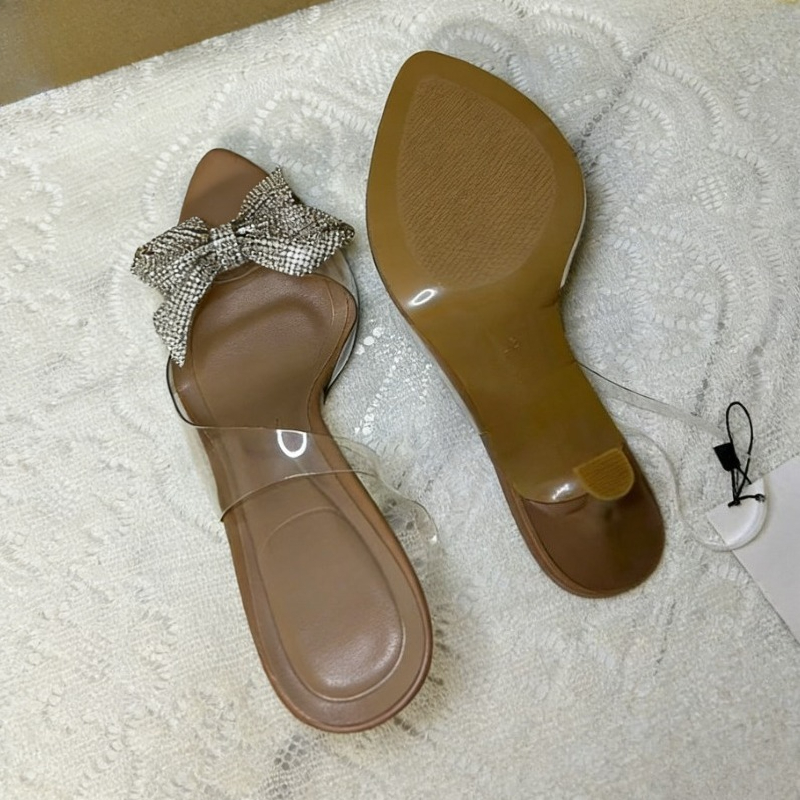 Clear PVC Rhinestone Bow Heels - Clear Strap Heel recensie en prijs