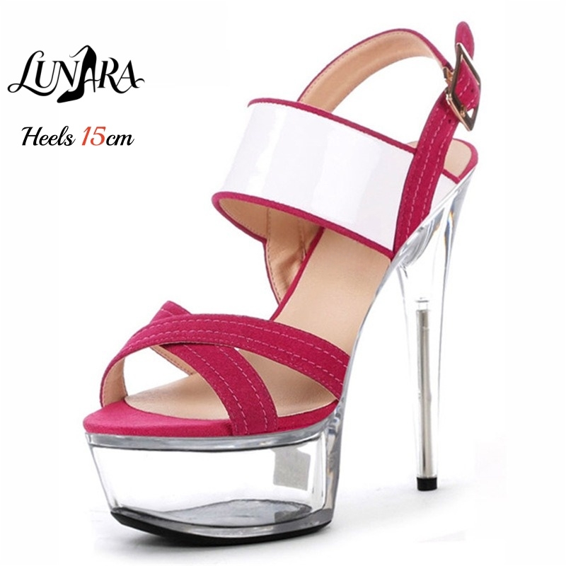 15cm/6Inch Clear Platform Stil - Clear Strap Heel recensie en prijs