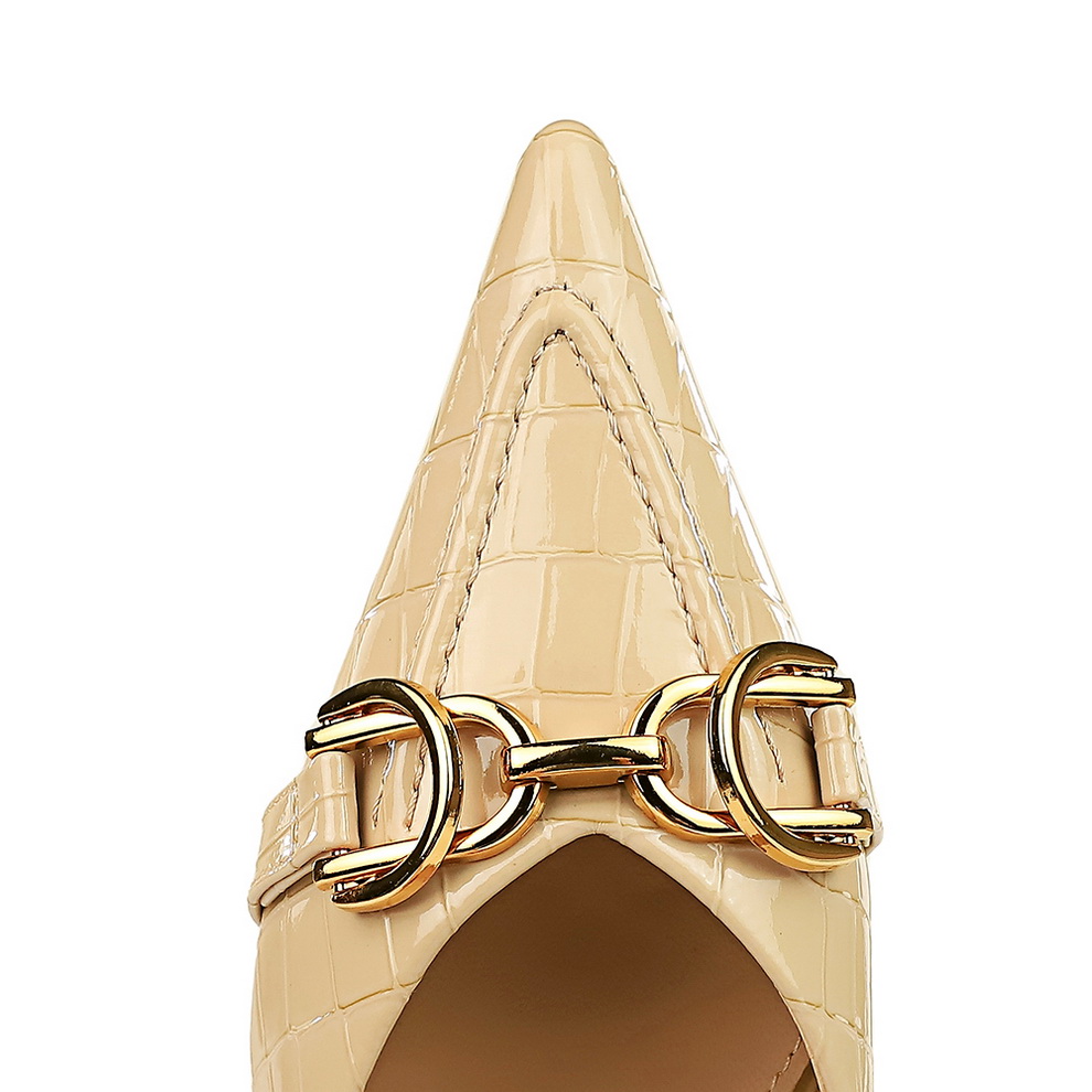Women Trendy Apricot 4.5cm Hig - Patent Leather Pump recensie en prijs