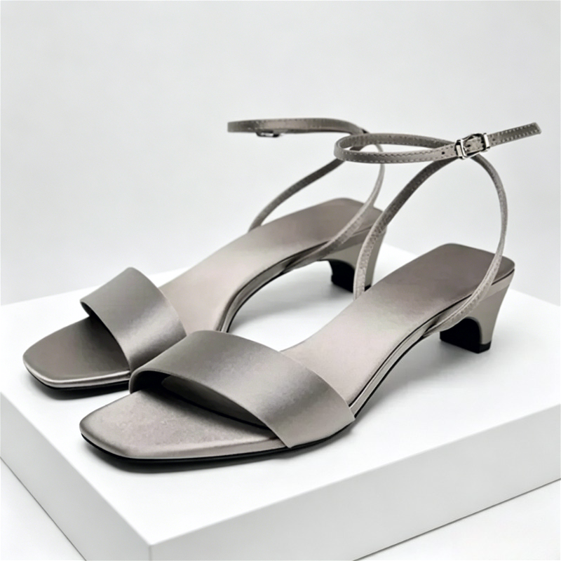 Elegant Square Toe Ankle Strap - Wide Fit Heels recensie en prijs