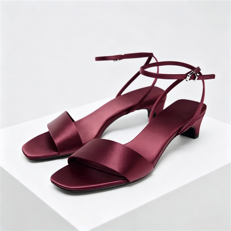 Elegant Square Toe Ankle Strap - Wide Fit Heels recensie en prijs