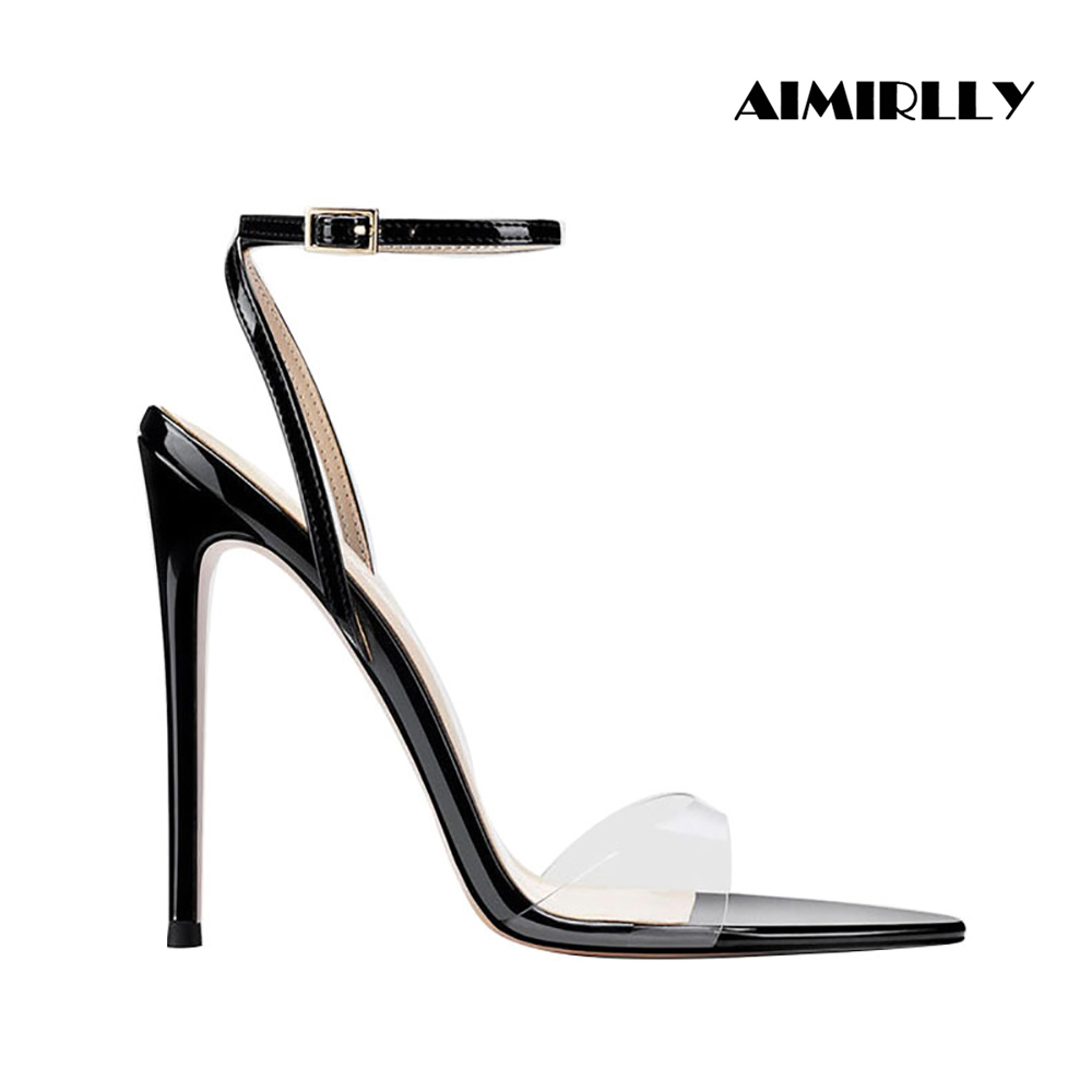 Women Clear PVC High Heel Sand - Clear Strap Heel recensie en prijs
