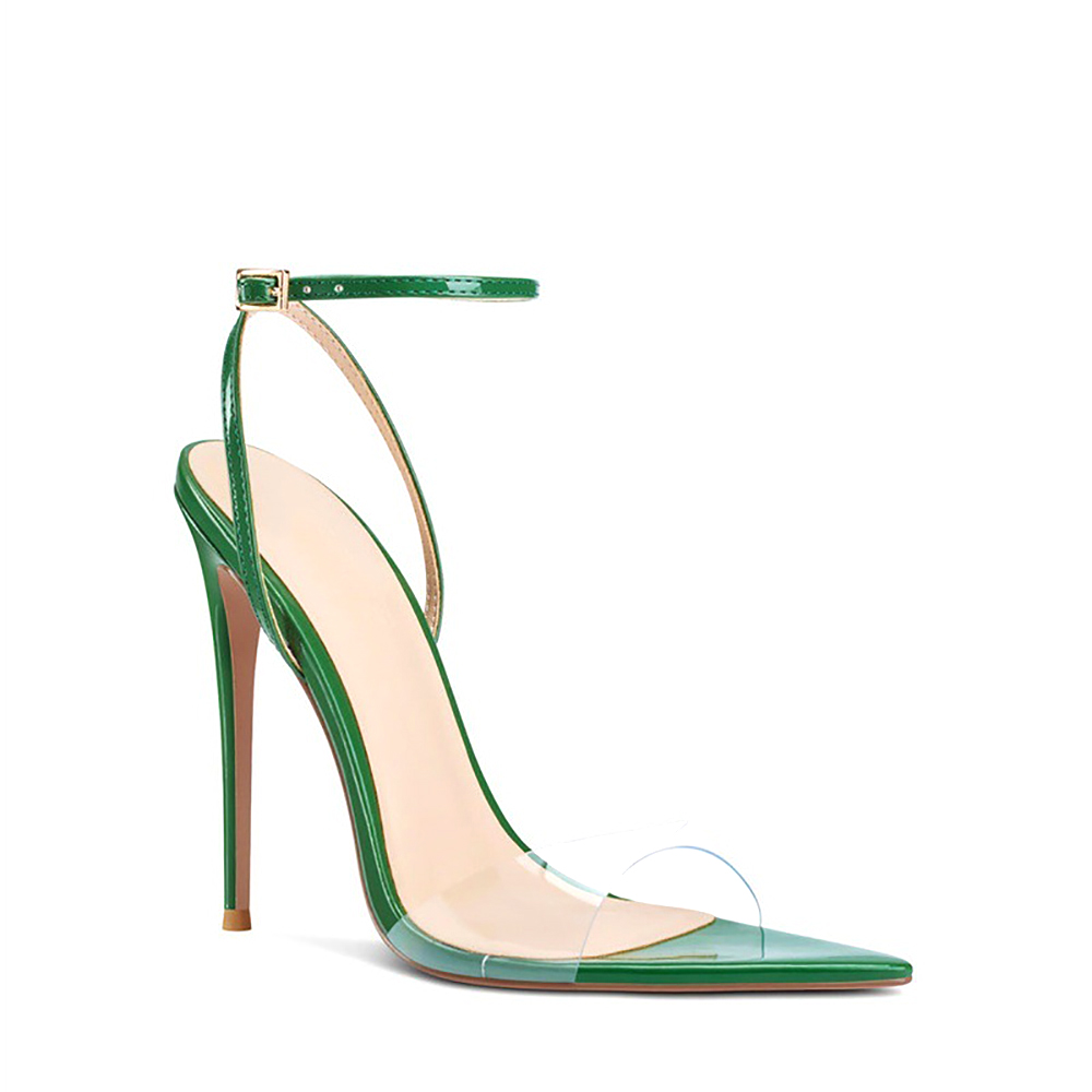 Women Clear PVC High Heel Sand - Clear Strap Heel recensie en prijs
