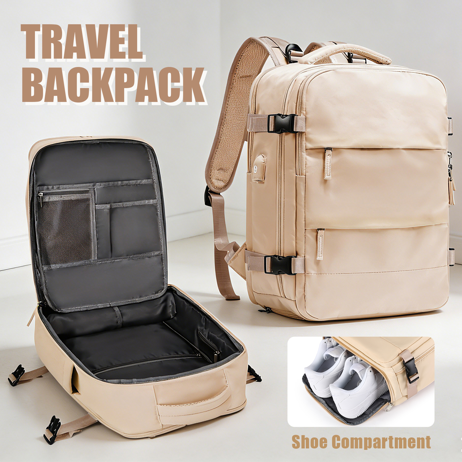 Large Travel Backpack for Men  - Women'S Shoes To Men'S recensie en prijs