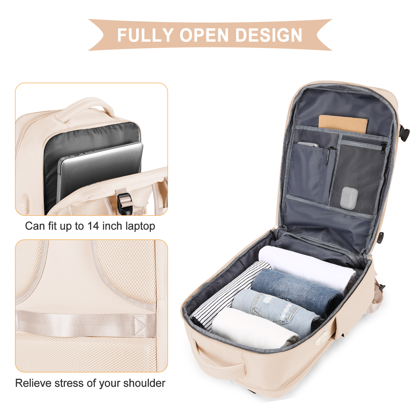 Large Travel Backpack for Men  - Women'S Shoes To Men'S recensie en prijs