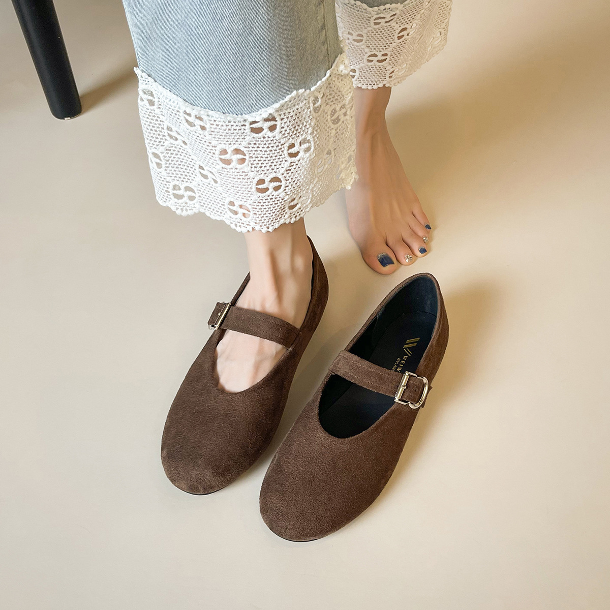 Size 35-43 Velvet Mary Jane Sh - Women'S Shoes Hands Free recensie en prijs