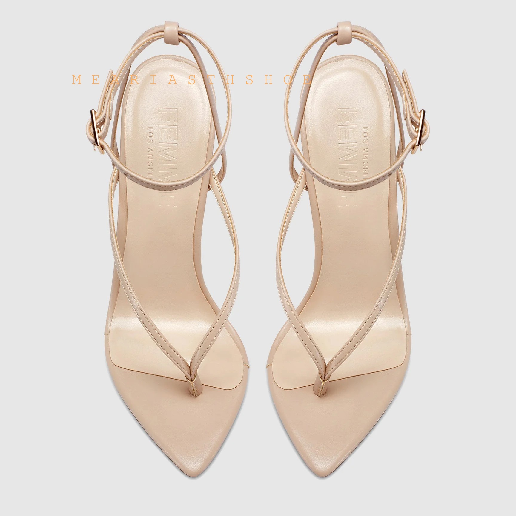 Beige Black Cross Straps Flip- - Clear Strap Heel recensie en prijs