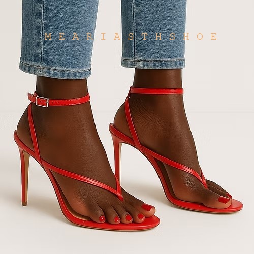 Beige Black Cross Straps Flip- - Clear Strap Heel recensie en prijs