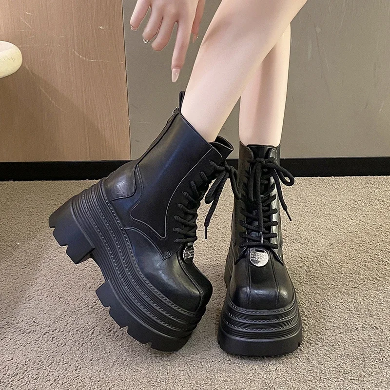 Women Boots Gothic Leather Wom - Women Shoes Luxury Brand recensie en prijs