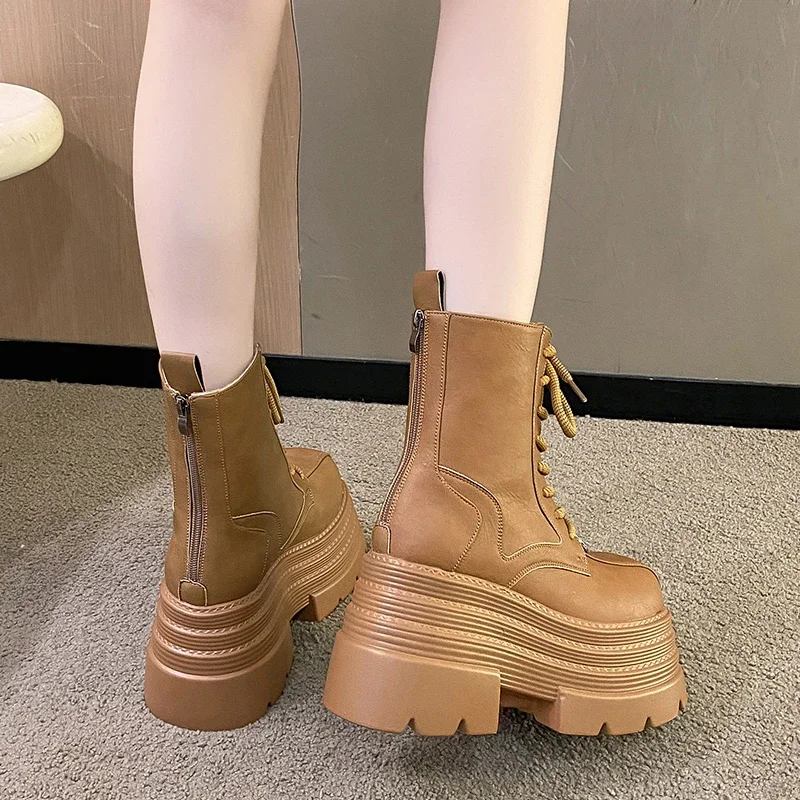 Women Boots Gothic Leather Wom - Women Shoes Luxury Brand recensie en prijs