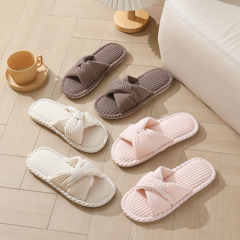 Corduroy Cross Strap Home Slip - Women Shoes Winter recensie en prijs